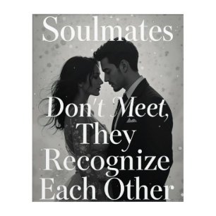Soulmates Romantic Love Quote Art