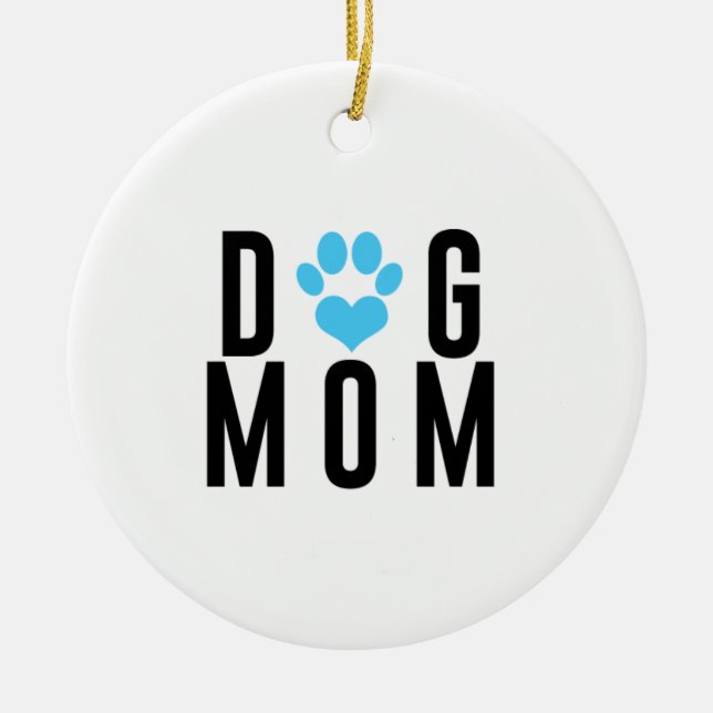 SoulPaws Dog Mom Ornament (Front)