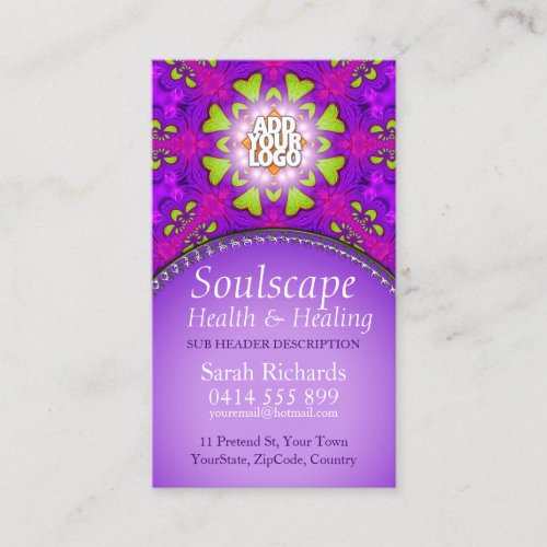 Soulscape Health &amp; Healing New Age Business Card