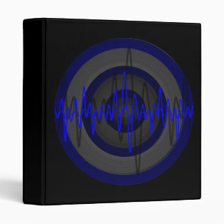 Sound Blue Dark Round ring binder black