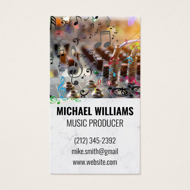 Sound Board Mixer | Music Notes (Front)