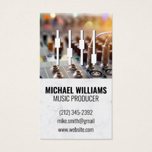 Sound Board Mixer Tech Producer