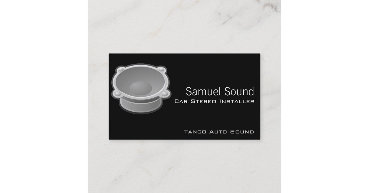Sound Business Card | Zazzle