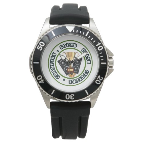 SOUND CLASH_ Mens Crown Protector  Watch