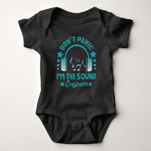 Sound Engineer Audio Dj Music Party Baby Bodysuit