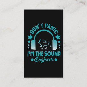 Sound Engineer Audio Dj Music Party Business Card