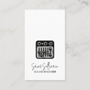 Sound Engineer Audio Engineering Business Card