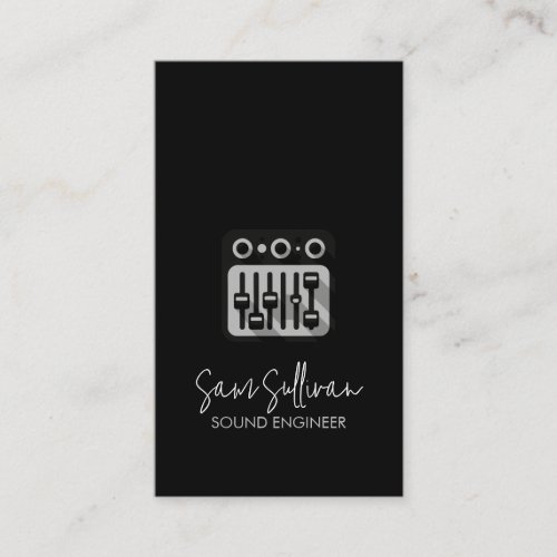 Sound Engineer Audio Engineering Business Card