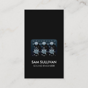 Sound Engineer Audio Engineering Business Card