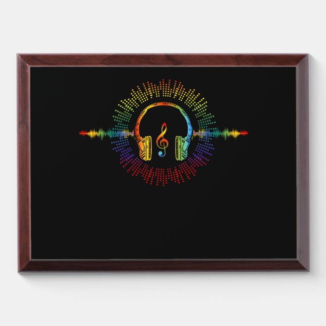 Sound Engineer Audio Wave Audio Engineer Music Award Plaque (Horizontal)