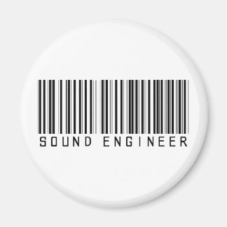 Sound Engineer Bar Code Magnet