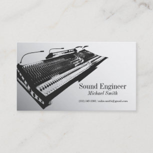 Sound Engineer Business Card