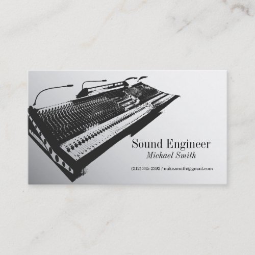 Sound Engineer Business Card