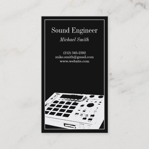 Sound Engineer Business Card
