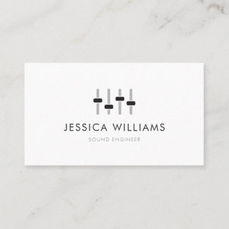 Sound Engineer Business Card