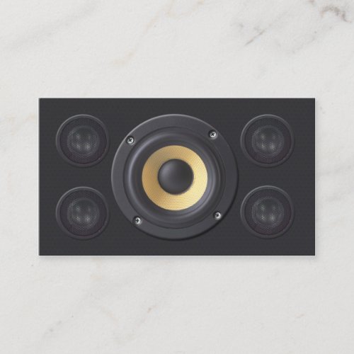 Sound Engineer Business Card Loud Speakers