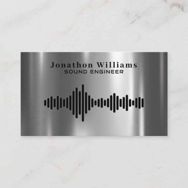 Sound Engineer Dee Jay Business Card (Front)