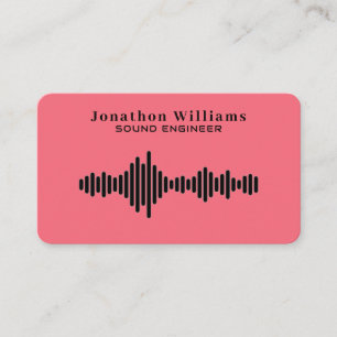 Sound Engineer Dee Jay Business Card