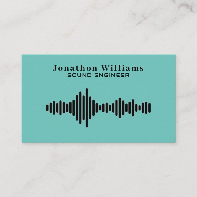Sound Engineer Dee Jay Business Card (Front)
