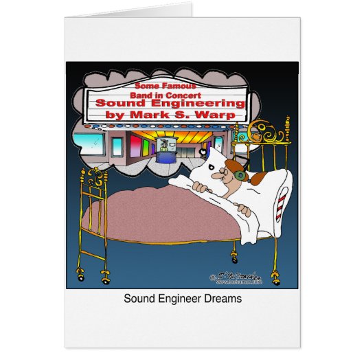 Sound Engineer Dreams Cards (Front)
