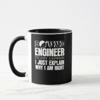 Sound Engineer Audio Mixer Engineering Technician Coffee Mug by