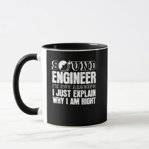 Sound Engineer Joke Audio Engineering Technician Mug