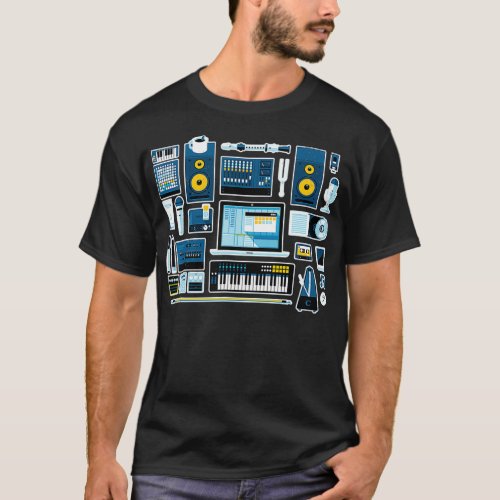 Sound Engineer Music Production Audio Engineer  T_Shirt