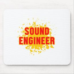 Sound Engineer Music Profession Audio Job Gift Mouse Pad