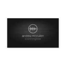 Sound Engineer Sound Wave Icon Brushed Metal