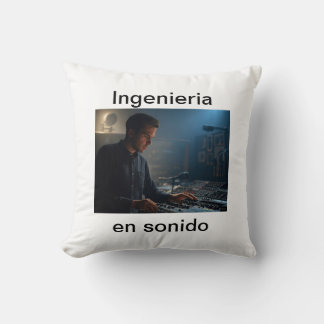 Sound engineering throw pillow