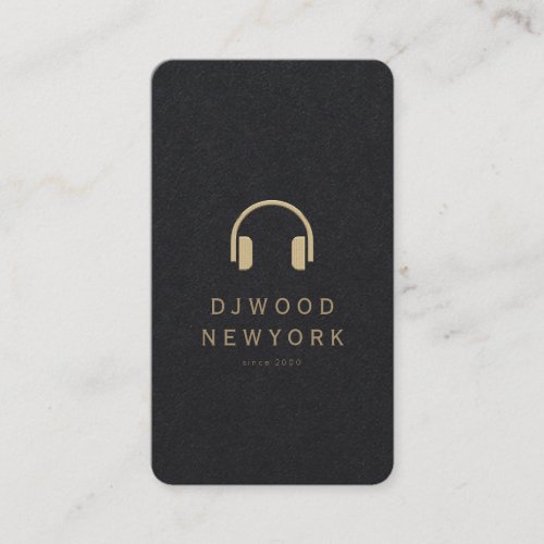 Sound Gold Faux Business Card
