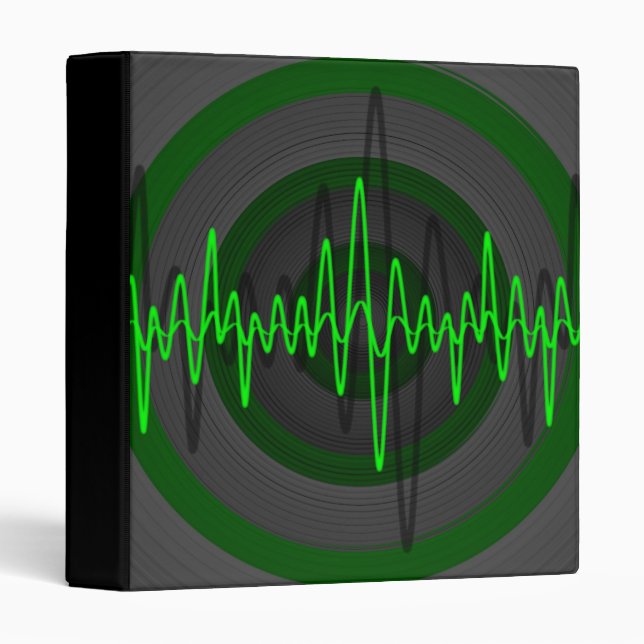 Sound Green Dark ring binder black (Front/Spine)