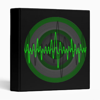 Sound Green Dark Round ring binder black