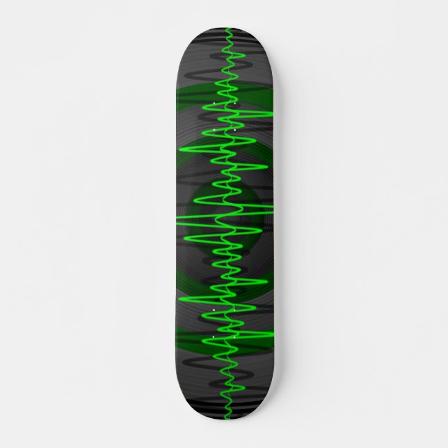 Sound Green Dark skateboard Deck (Front)