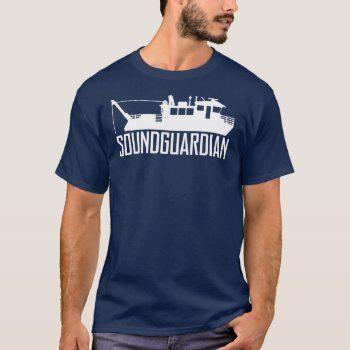 Sound Guardian Mens Navy Blue T-shirt by Sound_Guardian at Zazzle