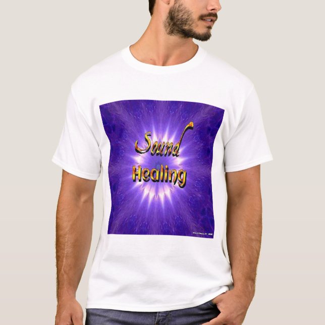Sound Healing Colorful Sacred Geometry Mandala T-Shirt (Front)