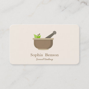 Sound Healing Music Speech Tibetans Singing Bowl Business Card