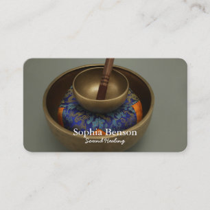 Sound Healing Music Speech Tibetans Singing Bowl Business Card