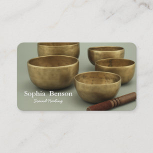 Sound Healing Music Speech Tibetans Singing Bowl Business Card