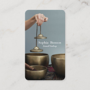 Sound Healing Music Speech Tibetans Singing Bowl Business Card