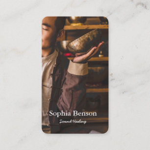 Sound Healing Music Speech Tibetans Singing Bowl Business Card