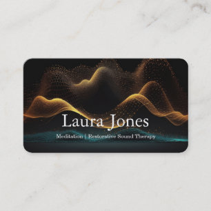 Sound Healing Sonic Wave Resonance Business Card