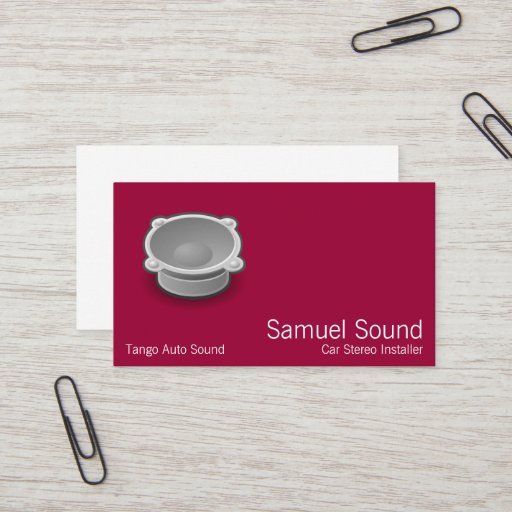 Customizable Sound Business Card Templates