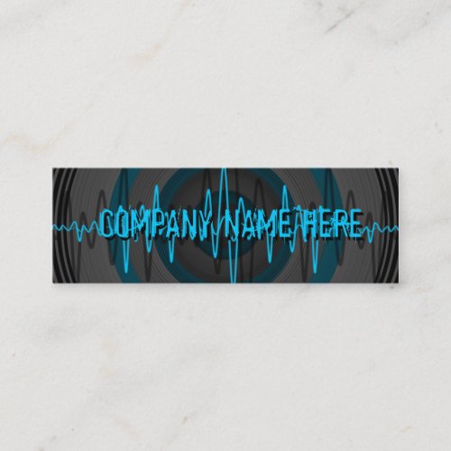 Sound Light Blue Dark business card skinny