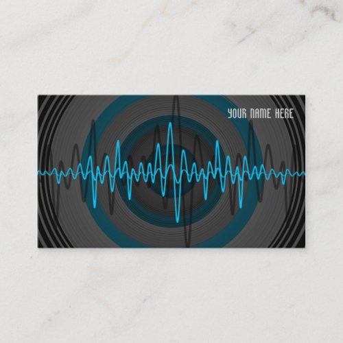 Sound Light Blue Dark business card template