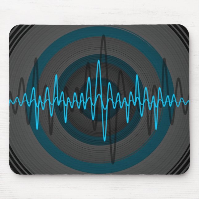 Sound Light Blue Dark mousepad (Front)