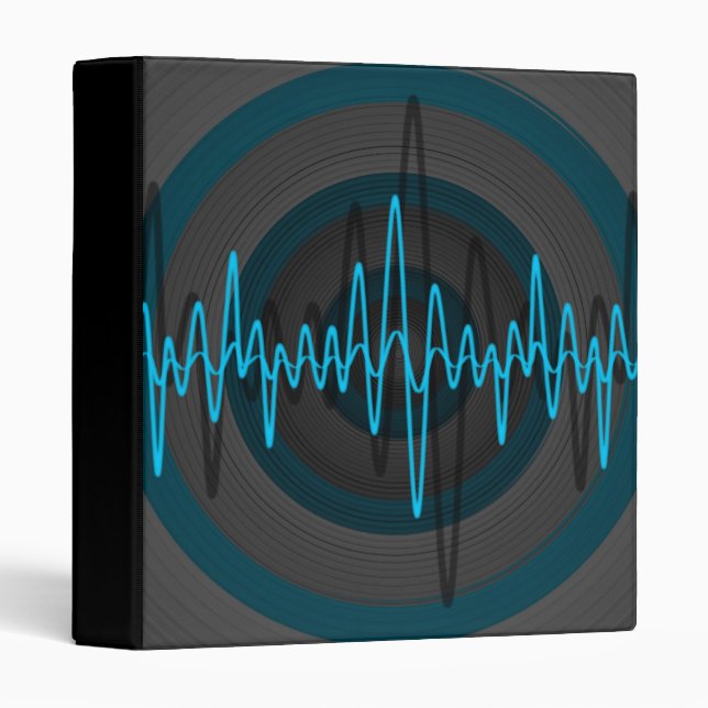 Sound Light Blue Dark ring binder black (Front/Spine)