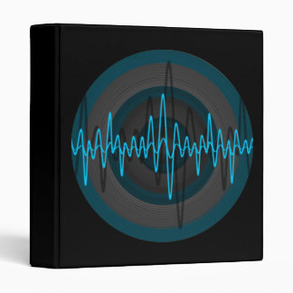 Sound Light Blue Dark Round ring binder black