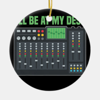 Sound Mixer Audio Engineer Mixing Board Ceramic Ornament