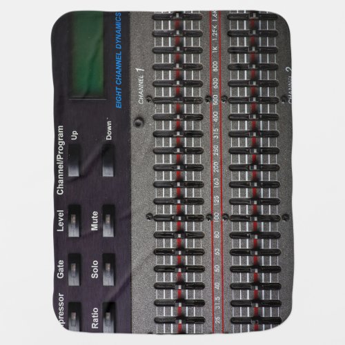 Sound Mixer Buttons Image Baby Blanket